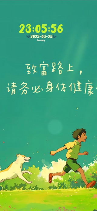 致富路上~请务必身体健康！