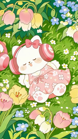 铃兰与小猫的春日童话