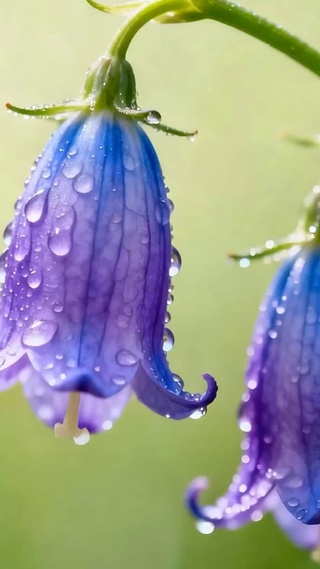 雨天花朵