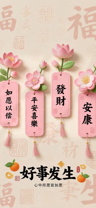 如愿以偿 安康顺遂