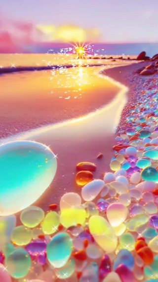 夕阳海滩_01