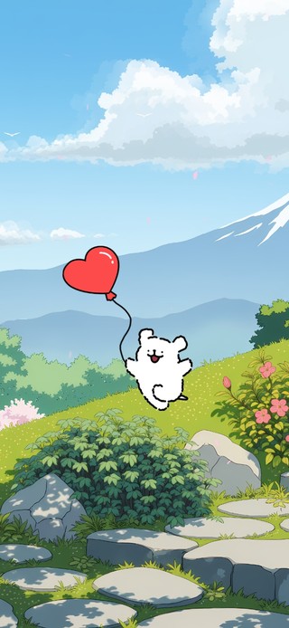 春游の线条小狗