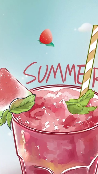 夏日清凉西瓜汁