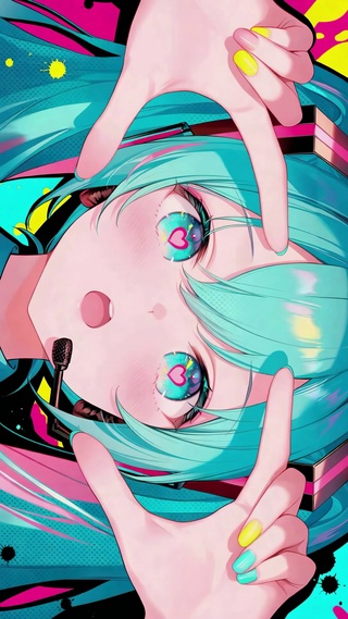 炫彩甜心初音未来动态壁纸