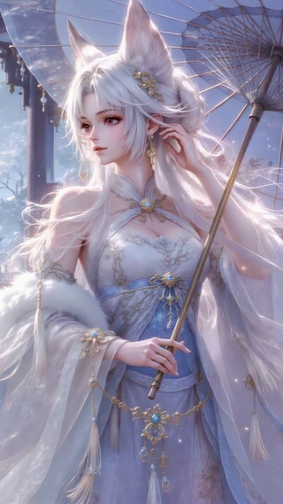 雪庭听风 古风狐耳美少女