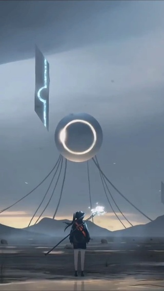 未来科幻世界的魔法少女