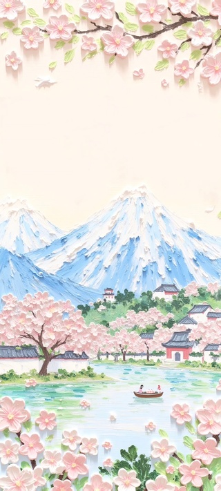 樱漫山河·水乡绘卷