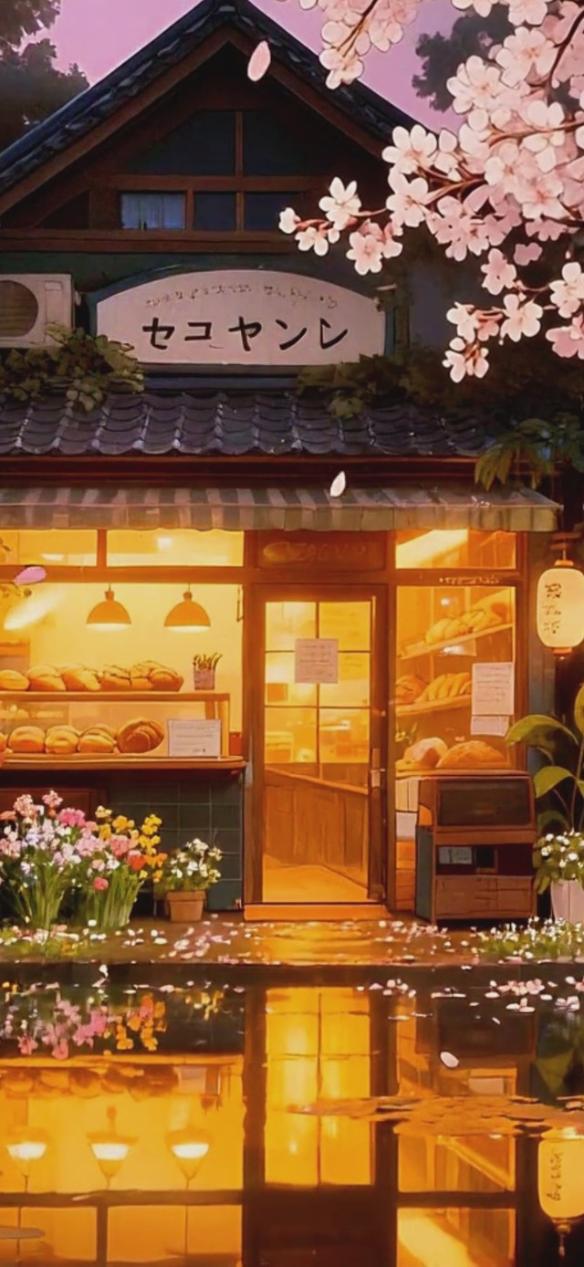 4K温馨夕阳下的木屋