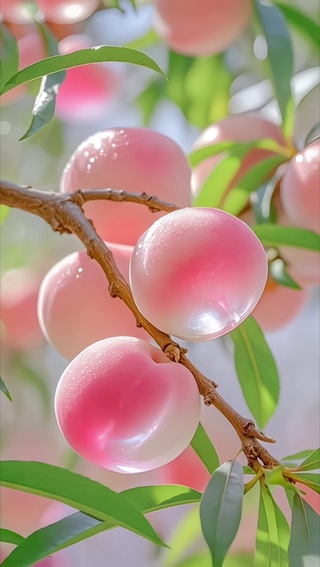 水晶粉桃
