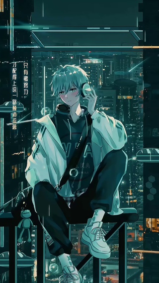 伤感少年4k二次元壁纸