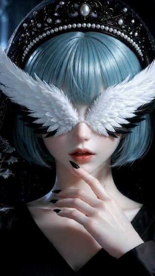 暗黑羽翼美少女