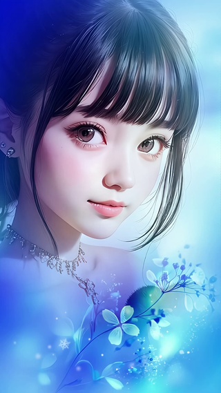 渐变美少女