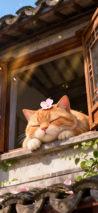 窗台小猫