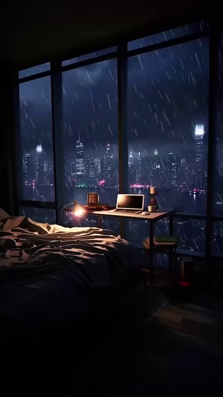 下雨的城市
