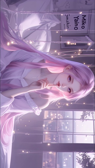 粉紫甜美女孩