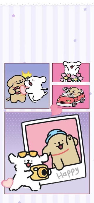线条小狗diy