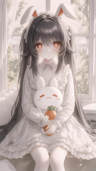 胡桃丨兔耳少女丨