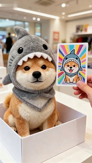 鲨鱼特效柴犬