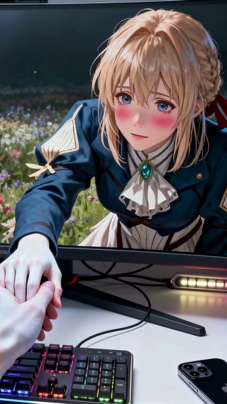 破屏互动二次元美少女
