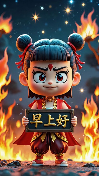 早上好
