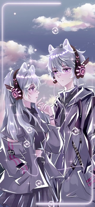 暮光情侣星空之下