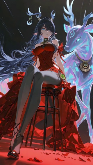 幻彩红裙菈乌玛