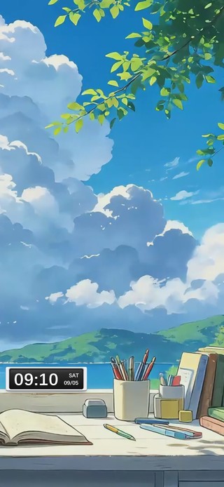 清新桌面窗台