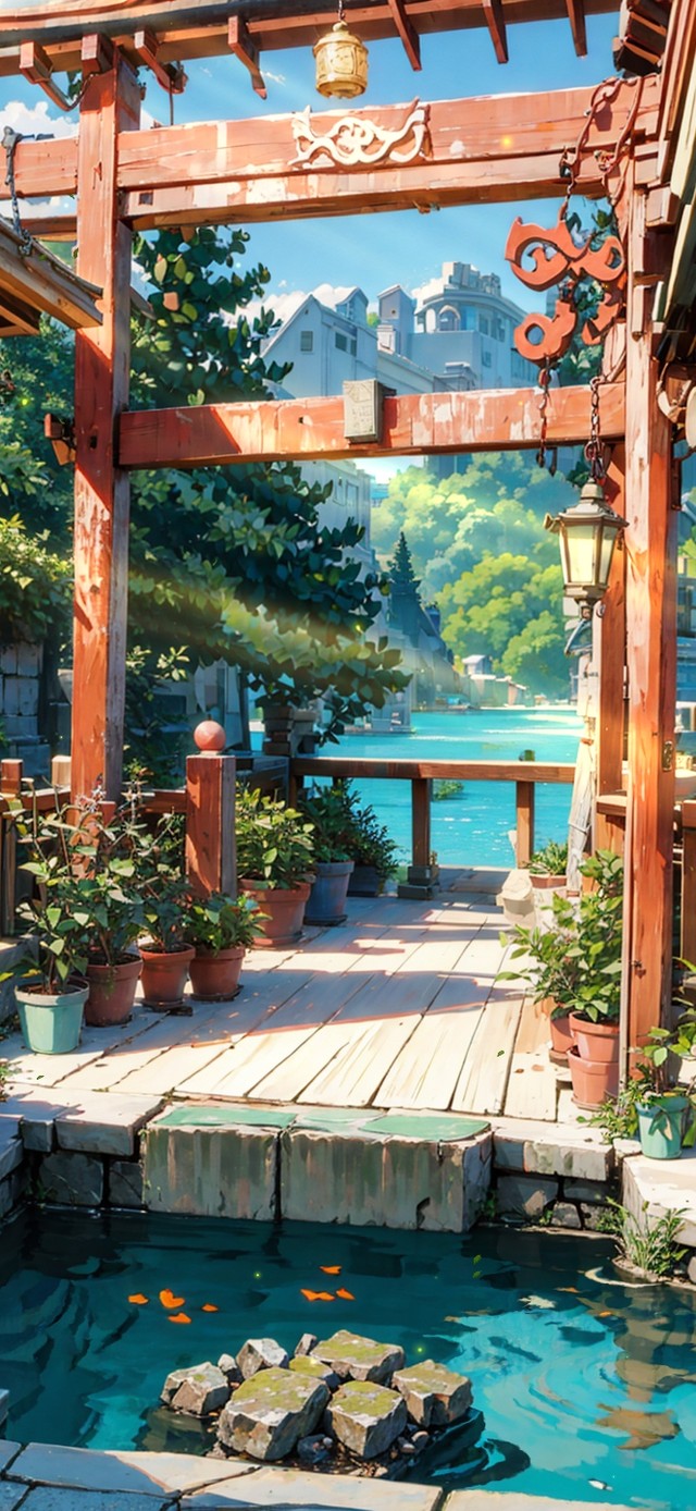 4K唯美夏日古风园林