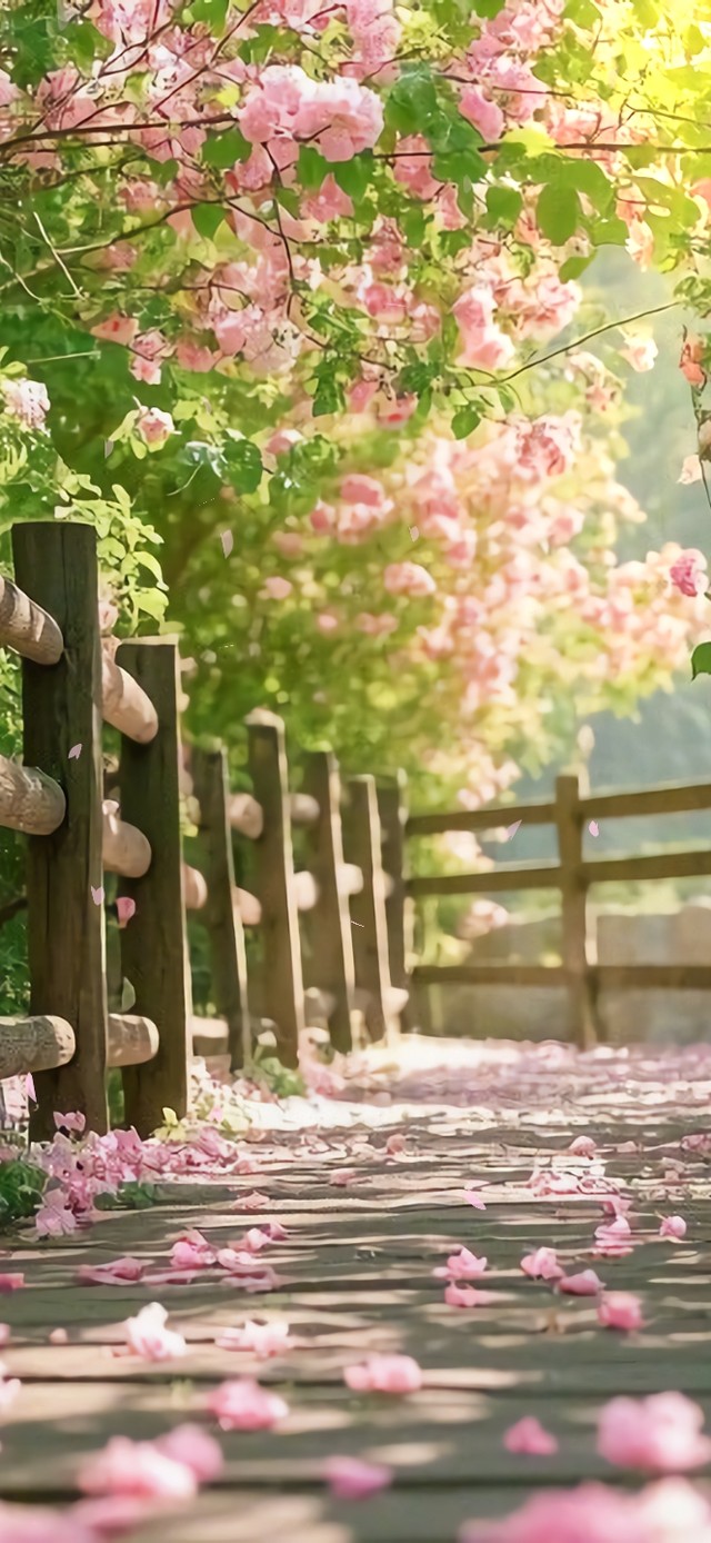 花漾壁纸|花径拱门
