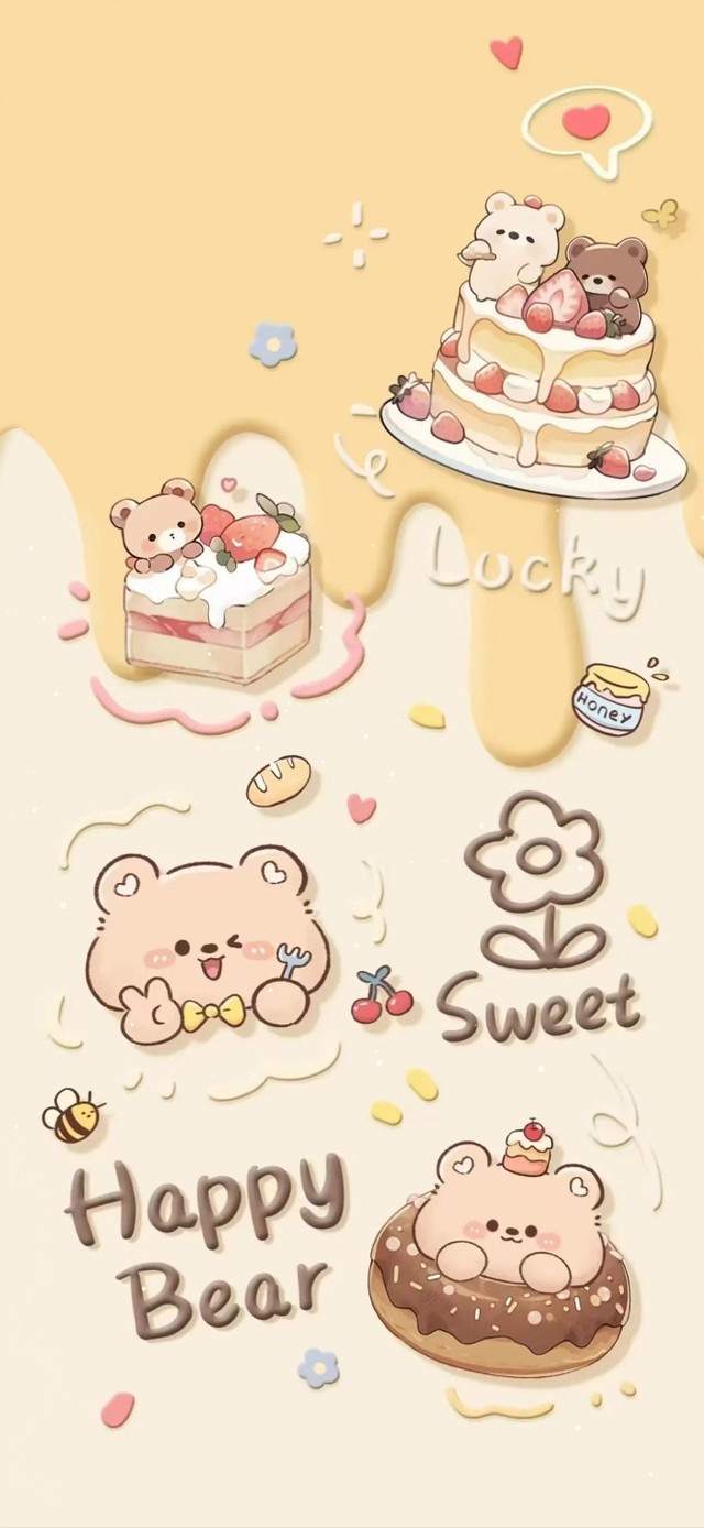 奶油小熊 可爱治愈