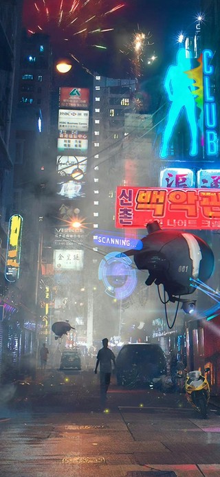 赛博朋克夜晚城市