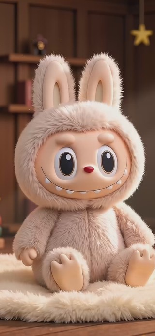 温馨房间labubu