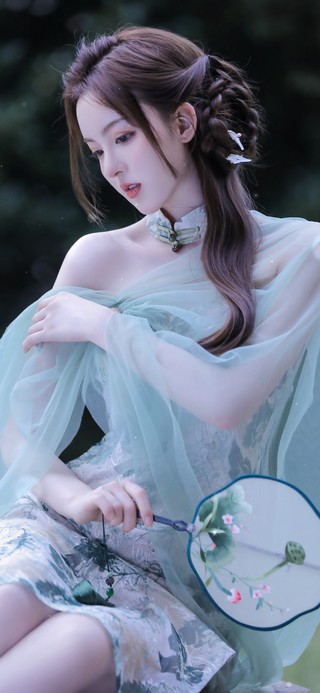 4K唯美治愈古风清纯美女