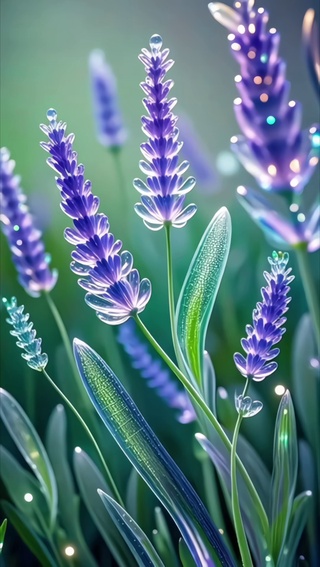 紫色水晶花