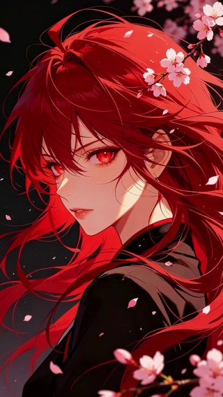 二次元红发少女