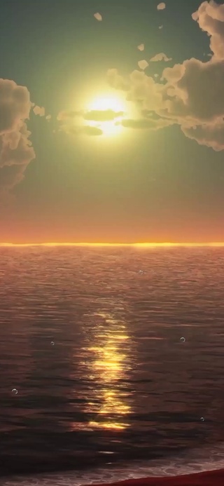 唯美大海夕阳