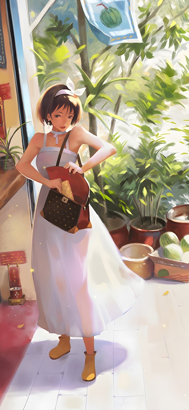 唯美夏日冷饮店铺