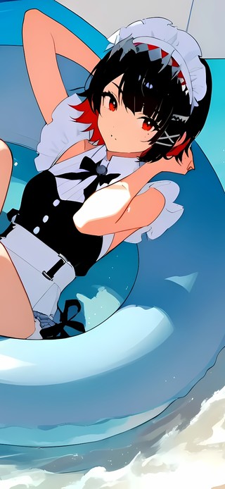 艾莲·乔-海边泳装少女