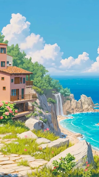 夏天治愈海景小屋