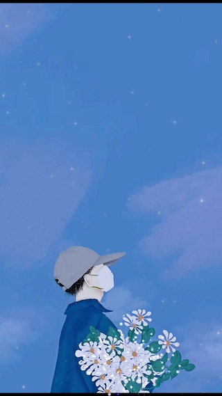 情侣壁纸—无法阻止想念的心（男）