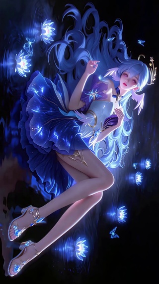 冰莲幽夜-知更鸟