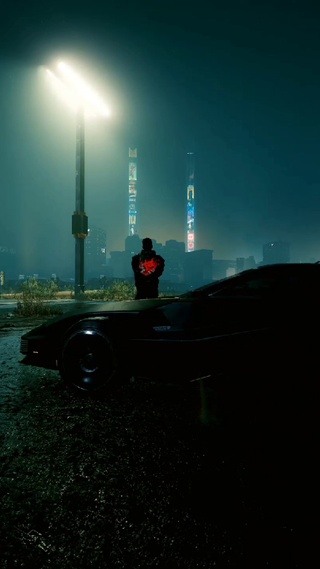 赛博朋克炫酷跑车