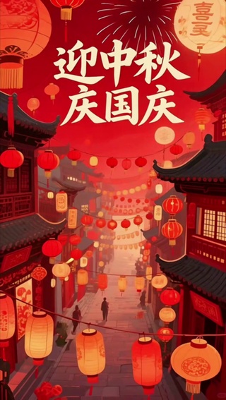 迎中秋庆国庆