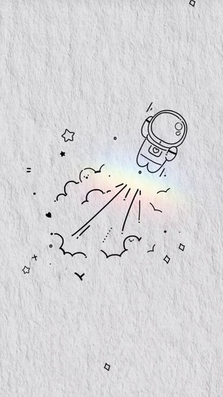 可爱太空人