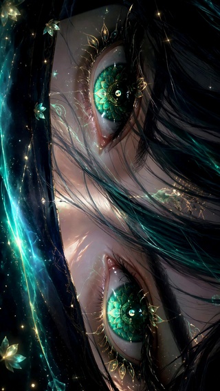 青莲鎏金梦幻神秘异瞳