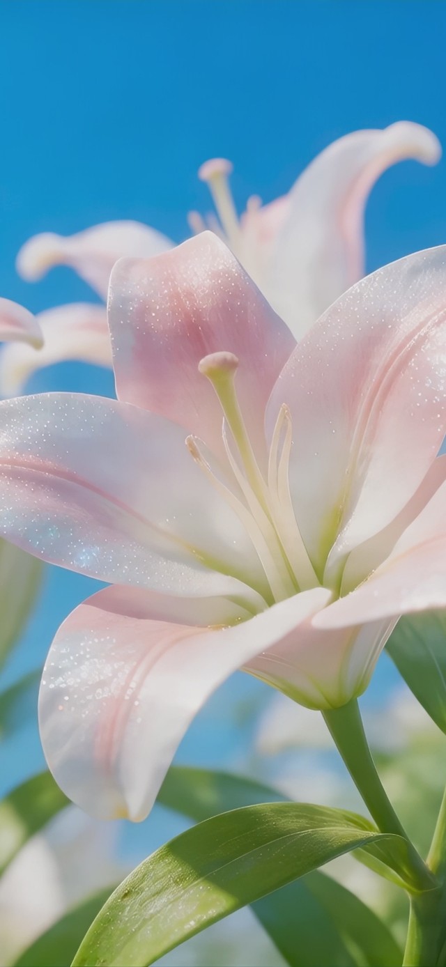 清新护眼百合花桌面