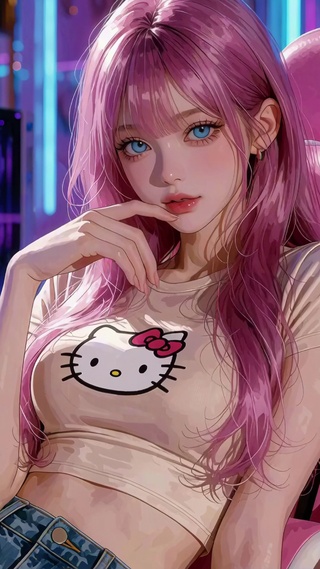 二次元纯欲美女壁纸