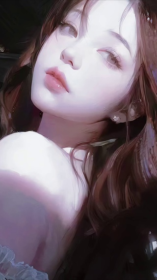 动漫美女-废墟微光里的回眸