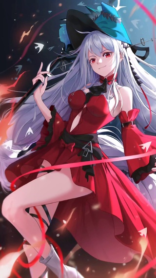 白发魔法少女斯卡蒂4k