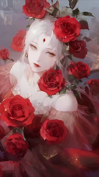 润泽玫瑰花神